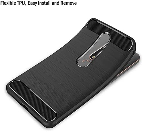 Image of Hybrid Carbon Fiber Back Case for Nokia 6.1 / Nokia 6 2018 (Black)