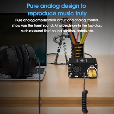 Douk Audio U5PRO HiFi Fully Balanced Headphone Amplifier, Mini Stereo Amp for XLR and 4.4mm Headsets, Replaceable Op-Amps, 18-600 Compatibility, 1500mW Output Power