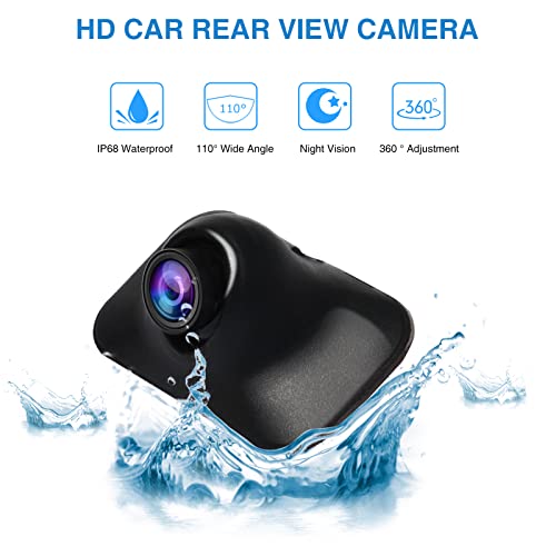 PARKVISION Rückfahrkamera, Flexibel einstellbare Auto Kamera mit drehbarem Objektiv | PAL-System +...