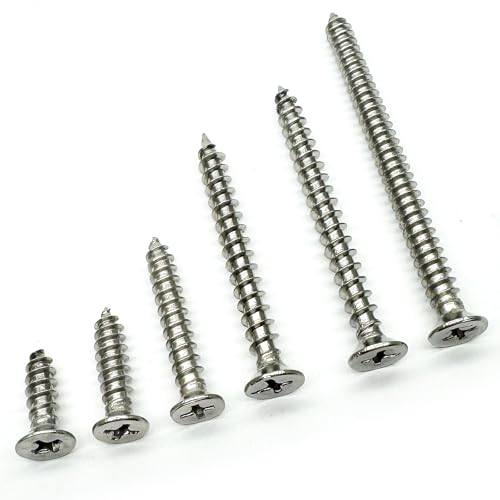 Tornillos Acero Inoxidable 5x16mm Cabeza Plana 100 Piezas miniatura 5