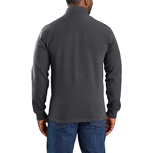 Image of Carhartt Men's Flame Resistant Rain Defender Relaxed Fit Mock Neck Fleece Pullover