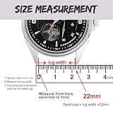 Bisonstrap Teksturowane skórzane paski do zegarków dla kobiet i mężczyzn, wymienne paski do zegarków z szybkim zapięciem, 16, 18, 19, 20, 22 mm, 20mm, Klasyczny