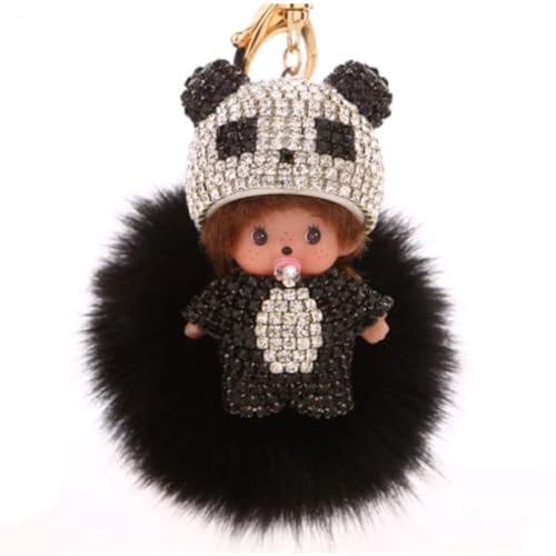 Kiki Monchichi Porte-clés Noir