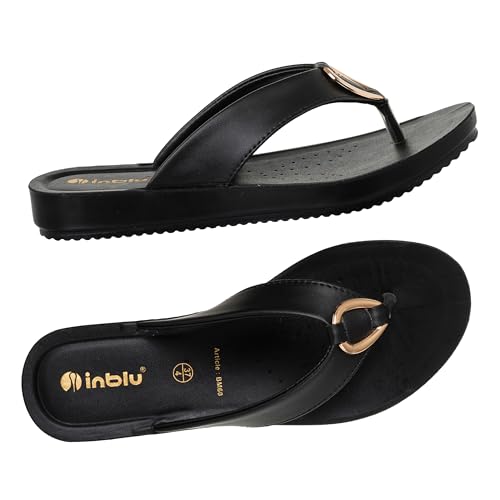 Image of inblu Stylish Fashion Slipper for Women | Comfortable | Lightweight | Anti Skid | Casual Office Footwear (BM60)