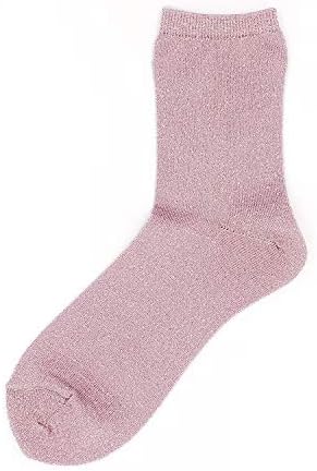 Amazon Co Jp 日本製 靴下 レディース 春夏 かわいい ラメ クルー ソックス パンプス用靴下 サンダル ソックス 薄手 3足セット ピンクパープル 服 ファッション小物