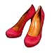 Gucci Women's Raspberry Suede Platform Pump Shoes 269702 C2000 6233 (38 G / 8 US)