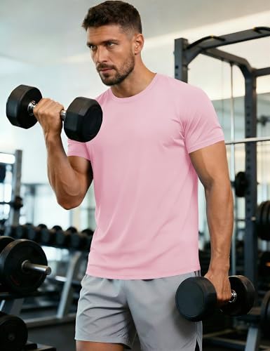 Image of MAGCOMSEN Men's Short Sleeve T-Shirt Quick Dry UPF 50+ Athletic Running Workout Fishing Top Tee Performance Shirts