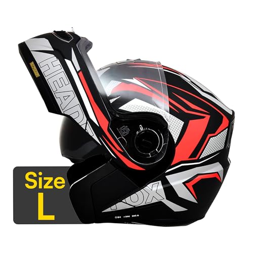Image of HEADFOX N2F Air 7 Metro: Smart Bluetooth Helmet for Man & Women with Features for Easy Calls, Music, GPS, Waterproof, Voice Assistant, Dual Visior, 31 Flashlight Modes.