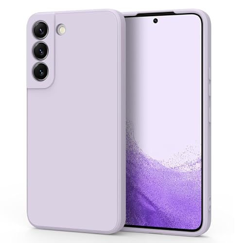 Image of Back Cover for Samsung Galaxy S22 Plus 5G | Full Camera Protection | Premium Liquid Silicon Case | Flexible Bumper Case for Samsung Galaxy S22 Plus 5G (Purple)