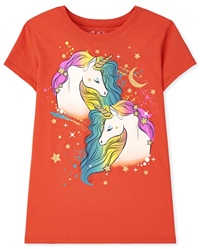 Image of The Children's Place Girls Short Sleeve Graphic T- Shirt
