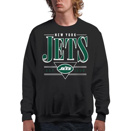 New York Jets Established Retro - NFL Adult Crew Fleece for Men & Women by Junk Food - Used condition - US$15.34