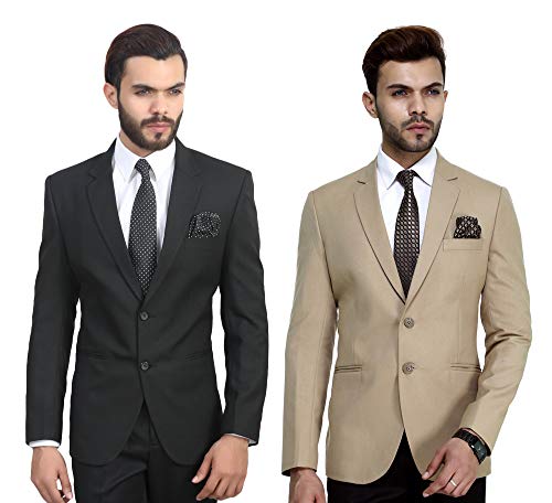 Image of MANQ Men's Slim Fit Single Breasted Blazer
