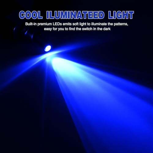 Image of Nilight 3PCS Blue LED Toggle Switch 12V 20A 3 Pin 2 Position ON Off SPS