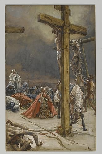 Affiche Toile la Confession de saint Longin pour décoration murale salon et bureau 60x90cm