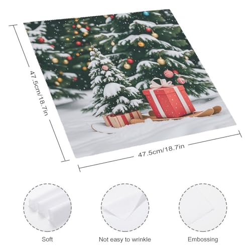 Serviettes de table ultra douces lot de 4 de qualité supérieure pour réception chic - 3