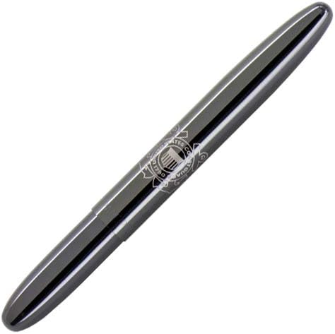 Miniatura 3 de Fisher Space Pen Bolígrafo de titanio negro con grabado láser, insignia de la Guardia Costera de los Estados Unidos, en caja de regalo