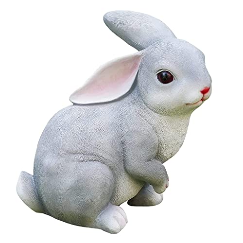 Statue de Bouddha et lapin en résine pour décoration extérieure de jardin et balcon
