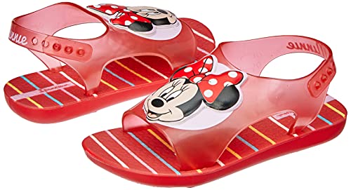 Sandália Love Disney, Ipanema Kids, Bebê Unissex, Vermelho/Rosa, 23
