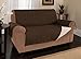 Link Shades Anti-Slip Sofa Protector | Water Resistant Microsuede Slipcover | Stay-Put Straps | Cover Protects Couches from Dogs & Other Pets (Sofa, up to 72
