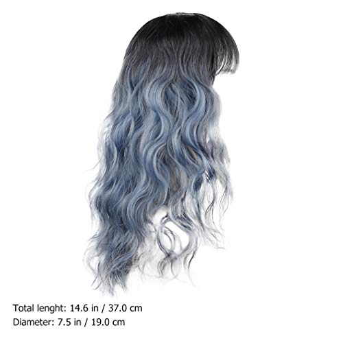 PIXNOR 1Pc Ondinha Da Água Invisível Peruca Longo Encaracolado Peruca Festa Cosplay Acessórios Para