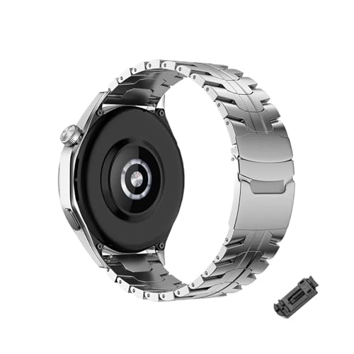 [PLYYQZM] �ɍ��� Hua wei Watch GT4 46mm �p�`�^���X�g���b�v GT 4Pro 3 Ultimate 3Pro �E�H�b�`�u���X���b�g 22mm ���^���r�W�l�X�ɓK�p(Silver,For WATCH 4)