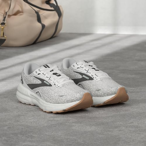 Brooks Women’s Adrenaline GTS 23 Supportive Running Shoe - White/Black - 10 Medium