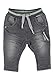 Sterntaler Baby Jungen Baby Jeans Jeanshose Babyhose - Baby Jeans, Baby Jeanshose - aus elastischer Sweat Denim - dunkelgrau, 56