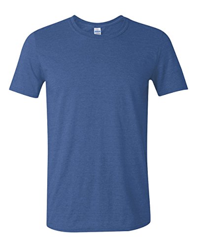 T-shirt ajusté en coton homme Gildan - Maillot basique noir col rond