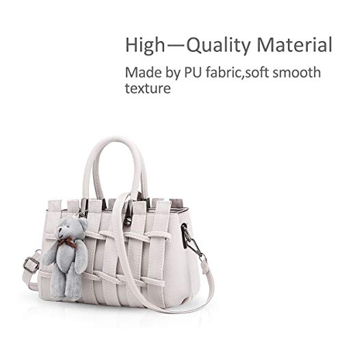 Sac à épaule blanc crème style besace mode urbaine - 3