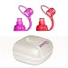 ChooMee SoftSip Food Pouch Tops | Red Purple + White Travel case | Prevent spills and Protect childs mouth