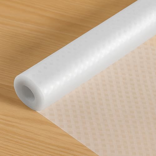 HOMGEN Tapis de tiroir lavable 40 x 600 cm pour réfrigérateur – Tapis d'armoire non adhésif – Doublure en plastique EVA pour étagères – Revêtement imperméable et résistant à l'huile pour placard de