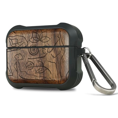 Carveit AirPods Pro 3 p P[X ؐ AirPods Pro 3 P[X ϏՌ VR+TPU VRc[C  CX[d Ή `^Jrit Ռz CzP[X (EH[ibg-ے̐Î