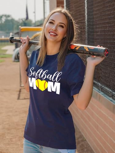 Image of Mama Shirts for Womens Sport Mom Tshirt Ball Mom Gift Tops