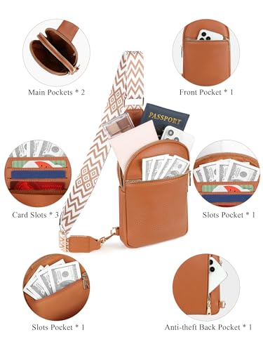 Waist Bag for Women Vegan Leather Crossbody Bags for Women Trendy Fanny Packs Chest Bag for Travel3