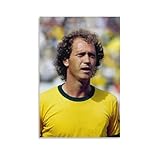 Paulo Roberto Falcão パウロ・ロベルト・ファルカン サッカー選手ポスター アートパネル キャンバス ポスター 壁アート 誕生日ギフト ホームアートワーク すぐに掛けられます08x12inch(20x30cm)