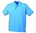 Produktbild James & Nicholson Herren Classic Polo Poloshirt, Blau (Aqua), XXX-Large