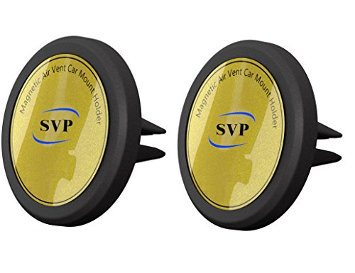 SVP Magnetic Car Mount, Universal Air Vent Cell Phone Holder for Smartphone, Truck Easy to Use ! Safely View Your Mobile Phone (2pcs)