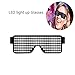 Produktbild Insense Eyeglasses Light Up Eyeglasses Flashing Shutter Neon Glowing Glasses Multicolor LED Luminous Glasses with 8 Modes for Party Christmas Birthday (White Light)