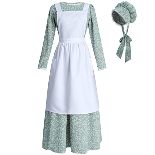 NSPSTT Prairie Dress Women Pioneer Dress Colonial Costume Women Amish