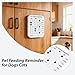 Did You Feed The Cat Tracker Magnet,Pet Feeding Reminder for Dogs Cats,Dog Fed Sign Flip Weekdays Am/Pm,Accessories Helps You to Track Feeding & Medication Reminder Magnets Device (#2B)