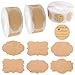 Annhao Etichette Personalizzate, 900 Pezzi Etichette Adesive in Carta Kraft di Carta Impermeabili, Impermeabili e Iutilizzabili, per Decorare Barattoli, Vino, Casa e Ufficio Tag, Decorazioni Regalo