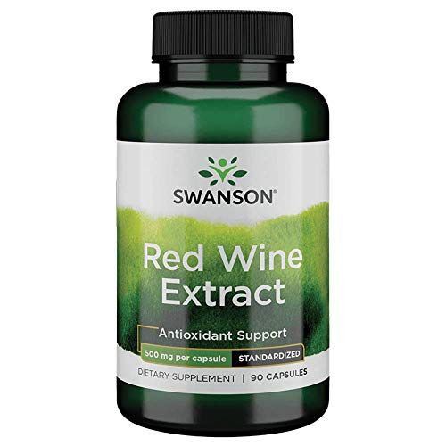 Swanson Red Wine Extract 500 Milligrams 90 Capsules