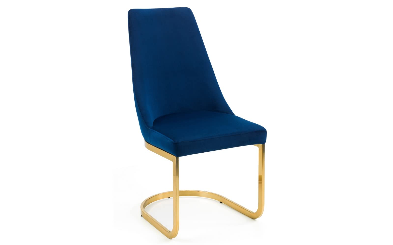 Julian Bowen Set Of 2 Vittoria Cantilever Dining Chairs, Blue