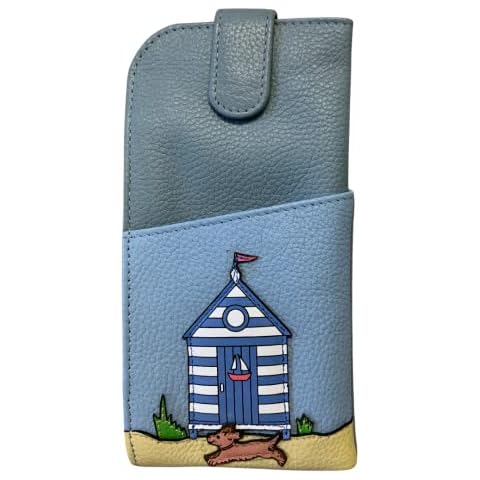 Mala Leather Sandbaniks Beach and Dog Glasses Case Wide fitting (Blue) Cover