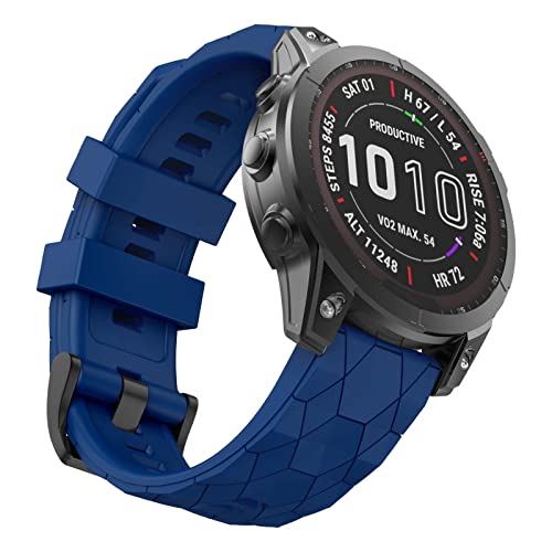 MYSNBKN Fenix 7X Strap 26mm Silicone bands for Garmin Fenix 7X/Fenix 6X/Fenix 6X Pro/Fenix 5X/Fenix 5X Plus/Fenix 3/Fenix 3 HR(Quick Fit)