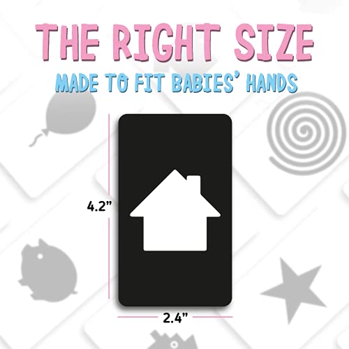 Merka Newborn Toys Black And White Baby Toys High Contrast Baby Toys For Newborn Set Of 50 Flash For Visual Stimulation And Brain/Sensory Development #TOP4