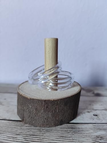 Brinquedo Pega Argola para pássaros, calopsita, periquito, agapones,
