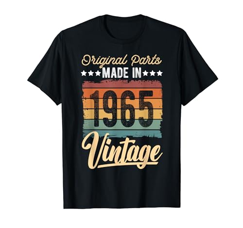 T-shirt vintage 1965 Made in Original Parts. Maglietta