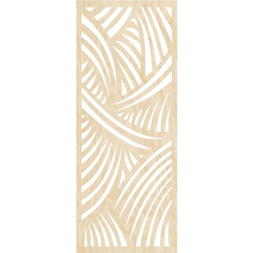 Image of 9 3 /8 inchW x 24 3 /8 inchH x 1 /4 inchT Chester Decorative Fretwork Wood Wall Panels, Birch