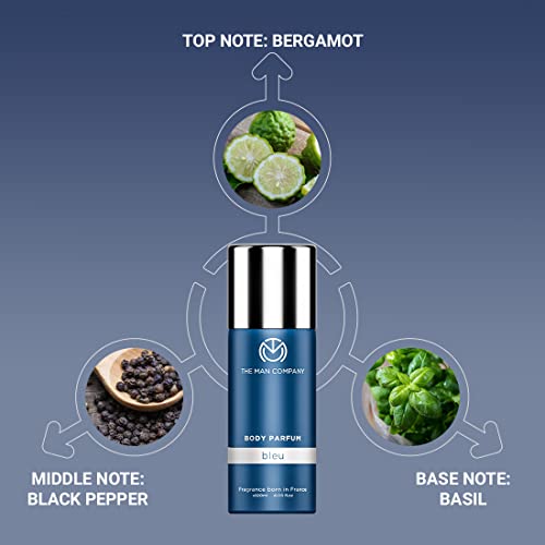 Image of The Man Company Trio Body Perfume for Men | Blanc, Bleu, Rouge Deodorant Set | Premium Long Lasting Fragrance | Anniversary Deodorant gift set | Fresh scent for daily office wear | Valentine Gift Set for Husband, Boyfriend - (120ml*3)
